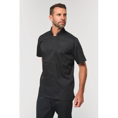 Unisex breathable short sleeve cooking jacket